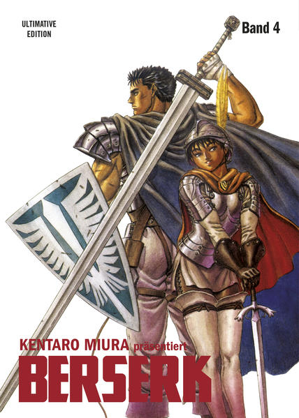 Kentaro Miuras Meisterwerk BERSERK in neuem Glanz und in prachtvollem Überformat! Erlebe den erbarmungslosesten Rachefeldzug der Mangageschichte! Begleite Guts und seine Gefährten auf ihren Reisen durch eine unbarmherzige Welt voller Monster jenseits deiner Vorstellungskraft … Mit einem gigantischen Schwert über der Schulter und einem Arm aus Stahl sinnt der als "schwarze" Ritter bekannte Söldner Guts nur auf eins: Rache! Nichts hält ihn auf und während sein Schwert nach Blut dürstet und Dämonen und düstere Fabelwesen seinen Pfad abzeichnen. Eine bildgewaltige Geschichte über Verrat, Gier, die Tugend der Freundschaft und Opferbereitschaft. Das erwartet dich in Band 4: Der kometenhafte Aufstieg der Falken um Griffith nimmt nicht ab und die Söldnertruppe feiert immer größere Siege. Der immense Erfolg weckt jedoch auch zu Hofe das Interesse noch mächtigerer Widersacher. Zur gleichen Zeit erwägt Guts einen folgenschweren Schritt, der alles verändern könnte. Und der vor allem nicht jedem aus der Schicksalsgemeinschaft der Falken gefallen wird. Für Fans von Action- , Dark- Fantasyund Horrormanga! Beinhaltet die regulären Bände Berserk 7 und 8.