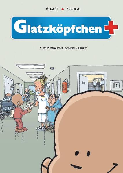 Guten Tag, mein Name ist Zita, aber hier im Krankenhaus, nennen mich alle nur Glatzköpfchen. Ich leide an einer Art Leukämie, die sich in meinem Körper besonders wohl zu fühlen scheint. Am Samstag werde ich meinen 13. Geburtstag feiern. Ihr seid selbstverständlich herzlich willkommen. Eine lustig- nachdenkliche Geschichte über ein mutiges Mädchen, das niemals aufgibt, und darüber, dass Haare wirklich überbewertet werden. Zidrou und Ernst behandeln in ihrem Comic "Glatzköpfchen" mit feinsinnigem Humor ein Thema, das eigentlich nicht zum Lachen ist: Zita ist an Leukämie erkrankt und verliert sämtliche Haare, nicht aber ihren Witz.