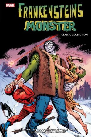 DIE BESTEN HORROR- STORYS MIT DEM TRAGISCHEN MONSTER IN FEINSTER MARVEL- MANIER DIESER SAMMELBAND ENTHÄLT FRANKENSTEIN (1973) 1- 18, GIANT- SIZE WEREWOLF (1974) 2, MARVEL TEAM- UP (1972) 36- 37, IRON MAN (1968) 101- 102 UND MATERIAL AUS MONSTERS UNLEASHED (1972) 2, 4- 10 UND LEGION OF MONSTERS (1975) 1 MONSTER UND MARVEL- LEGENDE Mit ihrem Roman Frankenstein oder Der moderne Prometheus veröffentlichte Mary Wollstonecraft Shelley im Jahre 1818 einen prägenden Klassiker der Weltliteratur, der früh ein multimediales Eigenleben begann. Nur allzu passend, geht es in Frankenstein doch um den ehrgeizigen jungen Wissenschaftler Victor Frankenstein, der alles tut, um selbst Leben zu erschaffen. In den 1970ern produzierte und publizierte Marvel einige unvergessliche Klassiker des amerikanischen Horror- Comics - darunter eine Serie über das Monster von Frankenstein, die Gary Friedrich, Mike Ploog, John Buscema, Doug Moench und andere Marvel- Altmeister in Szene setzten. Dieser auf die beste Weise durch und durch monströse Sammelband enthält alle US- Hefte der klassischen Serie The Monster of Frankenstein bzw. The Frankenstein Monster, die zwischen 1973 und 1975 erschienen, aber auch alle Storys aus den schwarz- weißen Horror- Magazinen jener Ära und einen Mehrteiler aus der populären Superhelden- Reihe Marvel Team- Up. Einer Adaption von Shelleys weltberühmtem Roman folgen eine Fortsetzung mit neuen Abenteuern der unglücklichen Kreatur, die als Bestie gejagt wird. Das brutale Monster selbst sucht dagegen die Nachfahren seines Schöpfers - und tritt in Bayern zum Duell mit Vampirfürst Dracula an. Nach mehreren Jahrzehnten in einem Sarkophag aus Eis kommt Frankensteins Kreatur dann in die Marvel- Gegenwart der 1970er. Hier setzt sich seine tragische Geschichte voller Gewalt, Missverständnisse, Sehnsucht und Ausbeutung fort. Denn abermals legen skrupellose Wissenschaftler Hand an das Monster an. Doch Frankensteins Kreatur schließt zu seiner eigenen Überraschung auch Freundschaften. Im Verlauf seiner Odyssee durch die Moderne trifft es allerdings auch auf Iron Man, den Werewolf by Night, Man- Wolf sowie andere von Menschenhand erschaffene Monstren, darunter geklonte Bestien und berserkerhafte Roboter. Zudem landen das Monster und der Netzschwinger Spider- Man in den Fängen eines verrückten Wissenschaftlers …