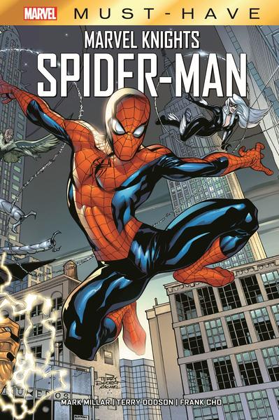 SPIDEY- ACTION VON SUPERSTAR MARK MILLAR Der Green Goblin, Venom, Dr. Octopus, Electro und Vulture sind einige von Spider- Mans übelsten Feinden - und setzen dem Netzschwinger mächtig zu! Außerdem wird Tante May entführt und Mary Jane bedroht. Um seine Feinde zu stoppen, muss der Wandkrabbler weiter gehen und härter zuschlagen als je zuvor. Aber auch seine Ex Black Cat, die Avengers und die X- Men sind mit von der Partie. Die krachende, knallharte Spidey- Saga von Comic- Genie Mark Millar (CIVIL WAR, KICK- ASS) sowie den Top- Zeichnern Terry und Rachel Dodson (SPIDER- MAN/BLACK CAT) und Frank Cho (SHANNA) komplett in einem Band. ENTHÄLT: Marvel Knights Spider- Man (2004) 1- 12