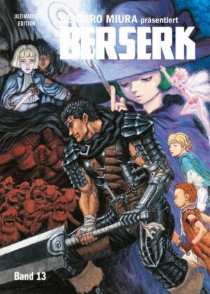 Kentaro Miuras Meisterwerk BERSERK in neuem Glanz und in prachtvollem Überformat! Erlebe den erbarmungslosesten Rachefeldzug der Mangageschichte! Begleite Guts und seine Gefährten auf ihren Reisen durch eine unbarmherzige Welt voller Monster jenseits deiner Vorstellungskraft … Mit einem gigantischen Schwert über der Schulter und einem Arm aus Stahl sinnt der als "schwarze" Ritter bekannte Söldner Guts nur auf eins: Rache! Nichts hält ihn auf und während sein Schwert nach Blut dürstet und Dämonen und düstere Fabelwesen seinen Pfad abzeichnen. Eine bildgewaltige Geschichte über Verrat, Gier, die Tugend der Freundschaft und Opferbereitschaft. Das erwartet dich in Band 13: Ein Krieg am Horizont. Ausrüstung für die Gefährten. Und eine schwarze, bestialische Rüstung. Guts muss sich für den bevorstehenden Kampf wappnen, wenn er sich neben den Dämonen auch seinem Inneren stellen will. Für Fans von Action- , Dark- Fantasyund Horrormanga! Beinhaltet die regulären Bände Berserk 25 und 26.