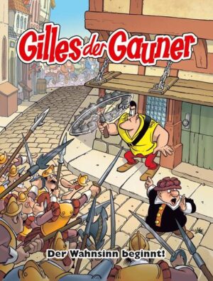 Gilles der „Asterix der Niederlande“! Das ist natürlich eine hochtrabende Aussage, trifft es aber ziemlich gut: Der Comic erzählt anhand des Titelhelden Gilles den Aufstand der Niederländer gegen die spanischen Besatzer im 80- jährigen Krieg (1568 bis 1648). Dabei tut sich eine kleine Gruppe von Widerständlern besonders hervor: Die Geusen. Eine wilde Truppe aus Adeligen und Gaunern, die den spanischen Eroberern das Leben schwer macht, wo sie nur können. Durch ihre unorthodoxen Methoden erarbeiten sie sich einen besonderen Ruf und gelten als unbesiegbar. Hanco Kolk und Peter de Wit schufen den Nationalhelden in der historischen Funny- Reihe Gilles der Gauner ein Denkmal. Gilles ist stark, eitel und total inkompetent. Durch die Verkettung unglücklicher Umstände wird er jedoch zum Anführer eines Revolutionstrupps. Eine Kombination von körperlicher Stärke, Rauflust, moralischer Flexibilität und wahnwitziger Dummheit, gepaart mit sehr viel Glück, lässt die Gruppe von Sieg zu Sieg stolpern. Die irrsinnigen Abenteuer von Gilles machten die Serie in den 1980er Jahren bis zu ihrem Ende 2003 zu einer der beliebtesten Comic- Reihen in den Niederlanden. Hier liegt nun der erste von drei Bänden des Komplettwerks vor, erstmals in deutscher Sprache, angereichert mit vielen historischen Fakten und Informationen zur Veröffentlichung.