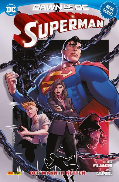 SUPERMAN AM LIMIT! Nach einem Attentat steht Supermans Erzfeind Lex Luthor an der Schwelle des Todes und der Stählerne ist bei der Leitung von Supercorp dem früheren Lexcorp auf sich allein gestellt. Durch geschickt platzierte Hinweise von Dr. Pharm und Mr. Graft erfährt Superman von einem geheimen Projekt einer mysteriösen Gefahr, die tief unter Stryker’s Island in einer Spezialzelle eingekerkert wurde! Zurück in der Freiheit droht sie ganz Metropolis zu zerstören! Außerdem muss Superman während einer Zeitreise in einem wilden Kampf gegen Terra-Man antreten. Eine faszinierende Reise durch die Vergangenheit und Gegenwart der Stadt von Morgen von SuperstarAutor Joshua Williamson (Batman, Dark Crisis) und den Zeichnern Bruno Redondo (Nightwing), Dan Jurgens (Der Tod von Superman), David Baldeón (Harley Quinn) und anderen! ENTHÄLT: SUPERMAN (2023) 6-12