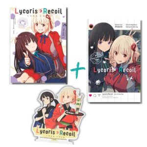 Das Bundle besteht aus • Lycoris Recoil: Ganz normale Tage (Roman) • Lycoris Recoil: React (Manga) • Acrylfigur (Höhe ca. 12 cm)