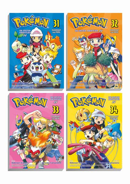 Der komplette Handlungsbogen Diamant und Perl 1 in einem günstigen Pack! Der Manga zum Videospielhit von Nintendo! Erlebe spannende, lustige und actionreiche Abenteuer in der Welt der Pokémon! Schließe dich unseren Heldinnen und Helden an, und begleite sie auf ihrem Weg nach ganz oben! Wer von den Games und der Animationsserie rund um Ash, Pikachu und all ihren Freunden nicht genug bekommen kann, ist hier genau richtig, denn diese Geschichten gibt es nur hier in Buchform! Das erwartet dich in diesem Sammelpack: Die Freunde und das Comedy-Duo Diamant und Perl nehmen ungeahnt einen Auftrag entgegen, eine junge Dame zum Kraterberg zu eskortieren! Was sie nicht wissen … das spitzbübige Team Galaktik wartet dort bereits auf sie und führt nichts Gutes im Schilde! Wer ist diese junge Dame, dass es eine gesamte Organisation auf sie abgesehen hat?! Später sollte noch der Commander von Team-Galaktik erscheinen, der von einer geheimnisvollen Legende spricht … Was er wohl vorhat? Für Fans der Pokémon-Serie und Videospielen von Nintendo, Digimon und Palworld! Außerdem erhältlich: Pokémon Manga Pack 01: Rot, Grün, Blau Pokémon Manga Pack 02: Gelb Pokémon Manga Pack 03: Gold, Silber und Kristall 1 Pokémon Manga Pack 04: Gold, Silber und Kristall 2 Pokémon Manga Pack 05: Rubin und Saphir 1 Pokémon Manga Pack 06: Rubin und Saphir 2 Pokémon Manga Pack 07: Feuerrot und Blattgrün Pokémon Manga Pack 08: Smaragd Pokémon Manga Pack 10: Diamant und Perl 2 Pokémon Manga Pack 11: Diamant, Perl und Platinum Pokémon Manga Pack 12: Heartgold und Soulsilver Pokémon Manga Pack 13: Schwarz und Weiß 1 Pokémon Manga Pack 14: Schwarz und Weiß 2