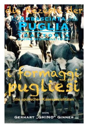 in diesem Buch sind nahezu sämtliche apulische Käsesorten aus dem großartigen kulturhistorischen Kochlesebuch: "Das Vermächtnis der Ambasciata della Puglia angeführt: Formaggi Pugliesi, Burrata, Stracciatella di buffala, Caciocavallo podolico, Caciocavallo silano, Cacio, Cacio fiore, Cacio ricotta, Ricotta forte, Canestrato pugliese, Scamorza - der apulische Käse ist wegen seiner aussergewöhnlichen Qualität mittlerweile in der gesamten Welt bekannt - hier schmeckt man 5000 Jahre angewandte Agrikultur...