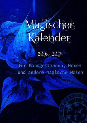 Mit Beginn des neuen Hexenjahres steht dir dieser Kalender als magischer Begleiter von Samhain 2016 bis Samhain 2017 treu zur Seite und bewahrt deine Gedanken, Ideen, Wünsche und Zauber für dich in seinem liebevoll gestalteten Inneren auf. Zusätzlich gibt es zwei weitere Monate, einen Jahres- , Ferienund Sammelkalender sowie einen Bereich für deine Notizen. Mit seiner angenehmen Größe von 14,8 cm x 21,0 cm ist der magische Kalender handlich und praktisch zugleich und stets griffbereit. Blessed be!