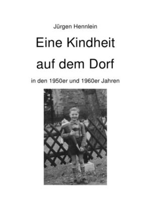 Erlebnisse einer Kindheit auf dem Dorf in den 1950er und 1960er Jahren: Das Melken einer Kuh, das Fangen von Fröschen im Froschteich, der erste Kuss oder waghalsige Balanceakte und andere unvernünftige Mutproben mit zweifelhaftem Ausgang, Streiche mit Dorfbewohnern und körperliche Strafen, all das prägte meine Kindheit. Und das alles ohne Fernsehen, ohne Pizzaservice, Facebook, Fritten, Handy, PC, Tablet, Telefon oder Internet!