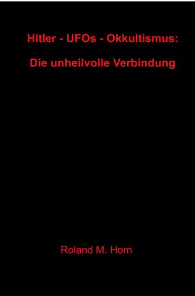 Wenn wir von „UFOs“ hören, so meinen wir gewöhnlich, dass mit diesem Begriff angebliche Raumschiffe außerirdischer Besucher gemeint sind. Die meisten lachen über diesen Gedanken, andere halten dies durchaus für denkbar und wieder andere sind von der Idee so begeistert, dass sie regelrechte Kulte ausüben. Kulte sind in der Regel irrational, irgendjemand, oder irgendetwas wird angebetet, eine Gesellschaft bildet sich um diesen Fokus. Okkultismus wird generell als etwas Negatives gesehen. Einige religiöse Zeitgenossen sehen hier den Satan und seine Dämonen wirken, andere sehen eine unbe- stimmte unheimliche dunkle Kraft. Bei dem Begriff Okkultismus wird an Übersinnliches, Mystisches und Esoterisches gedacht. Manche denken bei dem Begriff „Okkultismus“ an verborgenes, latentes Wissen, das die Menschheit - oder ein Teil von ihr - einst besessen hat. Andere wiederum setzten „Okkultismus“ mehr oder weniger mit Parapsychologie gleich, bei der es um Phänomene wie Telepathie, Levitation und Telekinese geht. Adolf Hitler war ein Diktator, der Schlimmes über Deutschland gebracht hat: ein skrupelloser Politiker, der das Land und große Teile Europas ins Verderben stürzte, den Zweiten Weltkrieg entfachte und über sechs Millionen Menschen - die meisten davon jüdischer Herkunft - auf grausame Weise ermordete und dabei nicht vor der Verwendung von Gaskammern zurückschreckte. Das sind nun vier scheinbar verschiedene Themen: Das UFO- Phänomen Die Kulte- und Sektenproblematik Der Okkultismus und Adolf Hitler und sein „3. Reich“. Diese vier Themen gehören jedoch in Wirklichkeit zusammen...