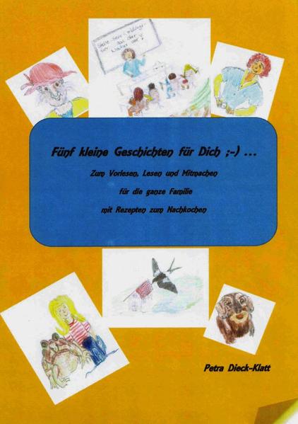 Im Buch sind 5 kleine phantasievolle Geschichten zu finden, die mit Schreib- und Gedächtnisübungen zu den Geschichten versehen sind. Kleine Rezepte aus der ersten Geschichte annimieren zum Nachmachen mit der Familie. Es werden Geschichten mit Tieren aus der Natur erzählt, aber auch spannende Geschichten von Kindern im Schulaltag und kleine Urlaubsgeschichten. Die Geschichten sind einfach gehalten und illustriert.