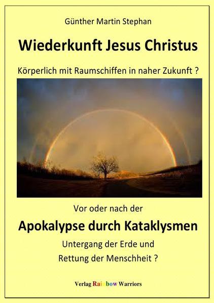 Ich bin als Jugendlicher aufgewachsen in der protestantischen Freikirche der Adventisten. Neben den allgemeinen christlichen Glaubenssäulen, sind die 2 Haupt- Glaubenssäulen der Adventisten, die a) Apokalypse und b) die Wiederkunft Jesus Christus. Die wichtigste Frage war damals zu meiner Zeit als jugendliches Kirchenmitglied: Wird Jesus wiederkommen, sobald sein Evangelium auf der ganzen Welt und bei allen Menschen verwirklicht sein wird oder Wird er wiederkommen vor, während oder nach der Apokalypse durch Kataklysmen und die "letzten 144.000" hochholen und retten ? Das Thema des Buches ist nicht kirchen- religiös im herkömmlichen Sinn, sondern steht im Kontext von: 1. Erkenntnissen der modernen Bibelforschung und Forschung über das historische Leben von Jesus, 2. Erkenntnissen der aktuellen UFO- Forschung und der Möglichkeit von Zeitreisen, 3. Erkenntnissen der aktuellen Bewußtseins- Forschung in der Quantenphysik und der Außerkörperlichenund Nahtod- Erfahrungen, 4. Prophezeiungen von Sehern aus dem 20.Jhdts. über die Apokalypse und die Wiederkunft Jesus Christus (Alois Irlmeier, Edgar Cayce, Marienerscheinungen der Mädchen von Garabandal, Spanien) mit der Schilderung von Szenarien ohne zeitliche Angaben, 5. Schilderungen eines Zeitreisenden (Al Bielek) über Kataklysmen in naher Zukunft mit zeitlicher Angabe (in einem Video- Interview), 6. aktuellen Weissagungen und Vorhersagen aus hinduistischen und buddhistischen Palmblattbibliotheken, sowie der Prophezeiung der Hopi- Indianern über das weltweite Auftauchen der "Regenbogenkrieger", um Mutter Erde wieder grün zu machen und dem 7. bereits entstehenden Paradigmenwechsel in Wissenschaft, Spiritualität, Politik und Gesellschaft.