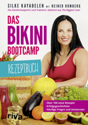 Mit ihrem Buch Das Bikini-Bootcamp haben die aus der TV-Abnehmshow The Biggest Loser bekannte Ernährungs- und Fitnesstrainerin Silke Kayadelen und der Allgemeinarzt Dr. Heiner Romberg einen Bestseller gelandet. Tausende Teilnehmerinnen haben in dem halben Jahr seit Erscheinen des Buches mit dem 21-Tage-Intensivprogramm erfolgreich abgenommen. Über 10.000 von ihnen tauschen sich aktiv in der dazugehörigen Facebook-Community aus, posten ihre Vorher-nachher-Bilder und dokumentieren damit die Wirksamkeit des Programms. Dieses begleitende Buch enthält über 100 völlig neue Rezepte zum Bikini-Bootcamp(BBC), alle farbig bebildert, darunter Himbeeren-Oatmeal, gefüllte Auberginen mit Hackfleisch, fixe Zucchinispaghetti aglio e olio und Spinatsalat mit Pfirsichen und Schafskäse. Außerdem beantwortet es die wichtigsten Fragen der Teilnehmer und bietet viele beeindruckende Erfolgsgeschichten von BBClern, die mit dem Programm abgenommen haben und wieder in Form gekommen sind. Mehr Informationen zum Bikini-Bootcamp: www.das-bikini-bootcamp.de