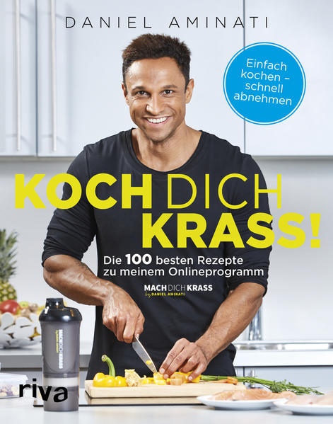 Das sportbegeisterte Multitalent Daniel Aminati hat mit seinem Onlineprogramm Mach dich krass Tausende Menschen beim Abnehmen und Fitwerden unterstützt. In diesem Buch sind die 100 besten Low-Carb-Rezepte zu seinem Fitnessprogramm versammelt - vom Frühstück über unterschiedliche Hauptmahlzeiten bis hin zu Snacks, Shakes und Desserts. Dabei wird viel Wert auf eine einfache Zubereitung mit überall erhältlichen Zutaten gelegt. Viele Rezepte sind außerdem für Vegetarier und Veganer geeignet. Statt raffinierter Zucker werden alternative Süßungsmittel wie Stevia und Erythrit verwendet. Zudem gibt Aminati bei vielen Rezepten Tipps, wie manche Zutaten einfach ausgetauscht werden können. In einem informativen Kapitel zu Beginn des Buches erklärt er sein Ernährungskonzept, sodass das Buch auch für Abnehmwillige geeignet ist, die (noch) nicht am Onlineprogramm teilnehmen. Es handelt sich bei diesem Buch um eine überarbeitete Neuausgabe des 2015 erschienenen Kochbuchs "Koch dich krass!".