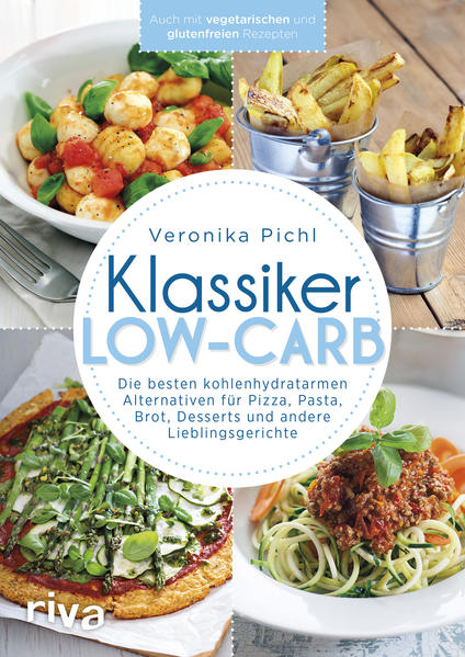 Pizza, Pasta, Brot und Desserts in Low-Carb? Das geht! Die kohlenhydratarmen Alternativen schmecken lecker, lassen den Blutzuckerspiegel nur leicht ansteigen und helfen Ihnen so, Gewicht zu verlieren. In diesem Buch finden Sie Low-Carb-Varianten zahlreicher Küchenklassiker: Müsli aus Nüssen und Kokosflocken, Pizzaböden aus Thunfisch oder Blumenkohl, Brot und Brötchen mit Kokos- oder Mandelmehl, Gemüsepommes, Snacks sowie Süßigkeiten und Desserts, bei denen Weizenmehl und Industriezucker durch Nussmehle oder andere Alternativen ersetzt werden. Mit diesen Rezepten können Sie Ihre kohlenhydratreichen Lieblingsgerichte auch in Low-Carb genießen! Auch mit vegetarischen und glutenfreien Rezepten. Mehr Informationen finden Sie unter: www.low-carb-fans.de