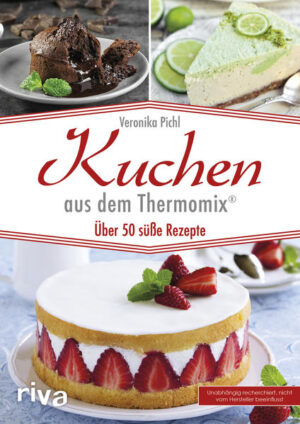 Wenn sich Gäste ankündigen oder man einfach mal Lust auf was Süßes hat, sind Kuchen und Torten ideal. Mit dem Thermomix® lassen sie sich schnell und einfach zubereiten, denn der Küchenhelfer übernimmt das Wiegen, Rühren und Kneten. Dieses Buch versammelt die besten Rezepte, und es ist für jeden Geschmack etwas dabei: eine saftige Erdbeer-Biskuitrolle, ein einfacher Zebrakuchen oder ein raffinierter Schokokuchen mit flüssigem Kern. Außerdem gibt es Rezepte, für die Sie gar keinen Backofen benötigen. Sie nutzen entweder den Kühlschrank, wie für die Limettentorte, oder bereiten den Kuchen direkt im Varoma zu, zum Beispiel einen Pflaumenkuchen. Alle Rezepte wurden mit dem Thermomix® TM5 entwickelt und getestet. Unabhängig recherchiert, nicht vom Hersteller beeinflusst. Mehr Informationen finden Sie unter: www.thermomix-fans.de