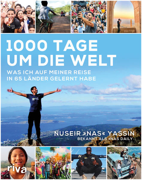 1000 Tage lang bereiste Nuseir „Nas“ Yassin die ganze Welt, um möglichst viel über die auf ihr lebenden Menschen zu erfahren. Seine Reise führte ihn in 65 Länder – von Armenien bis Brasilien und von Ruanda bis Singapur. Jeden Tag postete Nas ein einminütiges Video auf seinem Vlog, das ebenso mitreißend wie unterhaltsam von Begegnungen mit Menschen, Kulturen und Orten rund um den Globus erzählt. Er lernte den größten Mann der Welt kennen, setzte sich in Israel für Völkerverständigung ein oder versuchte sich an einer Sprache, die weder „Ja“ noch „Nein“ kennt. In seinem Buch 1000 Tage um die Welt erzählt Nas die besten Geschichten und zeigt eine Welt, die voller herzlicher Menschen, Hilfsbereitschaft und faszinierender Orte ist.