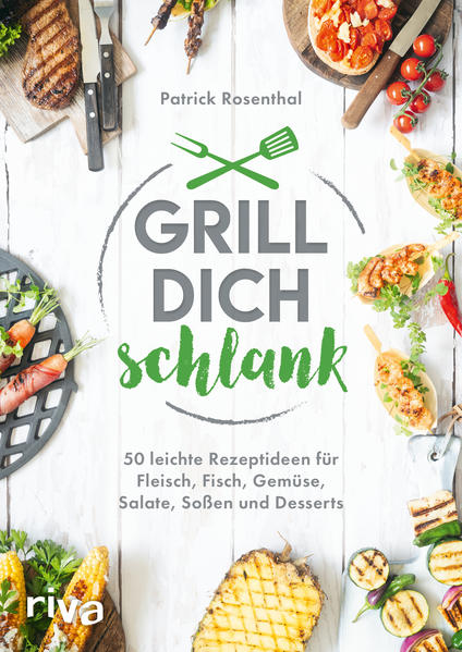 Grillen und dabei abnehmen - dieses Buch zeigt Ihnen, wie das geht! Mit den raffinierten Rezepten gelingt es Ihnen mühelos, Grillabende zu genießen und dabei auch noch schlank zu werden. Die 50 leichten Grillideen reichen von Fleisch- und Fischgerichten mit Hähnchen, Rind, Lachs und Garnelen über Grillgemüse, Kohlrabi- Pommes mit selbst gemachtem Ketchup und Low-Carb-Baguette bis hin zur unverzichtbaren Chimichurri-Soße. Den Abschluss bilden kalorien- arme Desserts wie gegrillte Ananas oder Brioche mit Erdbeersorbet sowie zuckerfreie Eistees und Limonaden. Grillen Sie einfach drauflos und genießen Sie - ganz ohne Reue!