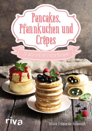 Ob klein oder groß, dünn oder dick, herzhaft oder süß - Pfannkuchen gehören zweifelsohne zu den beliebtesten Eierspeisen. Wie wäre es zum Beispiel mit saftigen Schoko-Himbeer-Pancakes oder hauchdünnen Vanille-Crêpes? Oder den extra hohen und besonders fluffigen japanischen Pancakes, die gerade voll im Trend liegen? Und auch als herzhafte Snacks sind Pfannkuchen ganz schön vielseitig, zum Beispiel mit Spinat- und Fetafüllung oder mit Hokkaido-Kürbis. Dieses Buch zeigt viele leckere und auch mal überraschende Varianten für den Klassiker: Mal wird das Mehl variiert, mal die Füllung oder das Topping, und sogar Pancakes aus dem Ofen sind dabei.