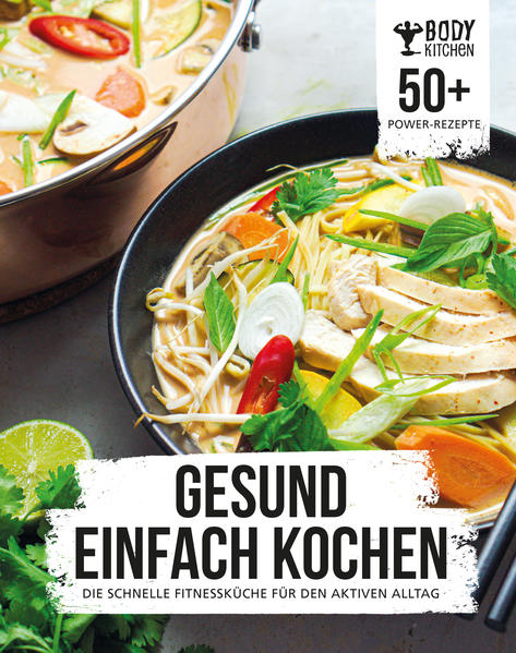 Gesund einfach kochen: Die schnelle Fitnessküche für den aktiven Alltag Über 50 neue Body Kitchen Rezepte zeigen, dass auch in einem aktiven Alltag eine bewusste Ernährung möglich ist. Ein bunter Rezeptmix, inspiriert von exotischen Länderküchen und Omas Geheimrezept, vegetarisch und vegan, mit Fisch oder Fleisch. Bei so viel Abwechslung ist für jeden Geschmack etwas dabei! Zubereitungsschritte mit Bild