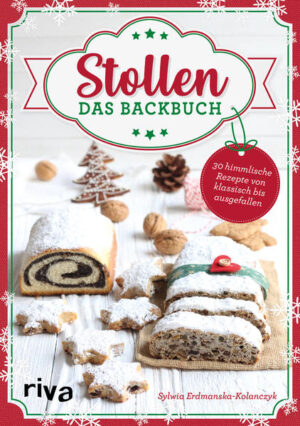 Der Stollen ist der Weihnachtsklassiker schlechthin und erfreut sich seit Jahrzehnten großer Beliebtheit. Ob klassisch mit Rosinen und viel Puderzucker, in kleinen Häppchen als Konfekt oder mal exotisch mit Mango und Kokos - die 30 fantastischen Rezepte in diesem Backbuch zeigen die wunderbare Vielfalt des himmlischen Weihnachtsgebäcks. Neben Dessert- und Tortenvariationen mit Stollen gibt es zusätzlich auch eine Low-Carb- sowie eine vegane Variante. Weihnachts- und Adventsgenuss in seiner schönsten Form!