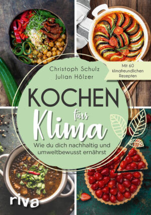 Für unser Klima zu kochen - was bedeutet das? Der Umweltaktivist Christoph Schulz und der Ernährungsspezialist Julian Hölzer haben sich mit dieser Frage befasst und zeigen in ihrem Buch, wie man mit nachhaltiger Ernährung zum Klimaschutz beitragen kann. Sie gehen dabei auf die gesellschaftlichen und wirtschaftlichen Folgen unseres Konsumverhaltens ein und demonstrieren, wie zukunftsfreundliche Ernährung für Mensch und Umwelt im Alltag funktioniert - vor allem durch weniger Fleisch und Milchprodukte und mehr regionale Erzeugnisse. Wertvolle Einkaufstipps und 60 leckere Rezepte regen zum nachhaltigen Kochen an.