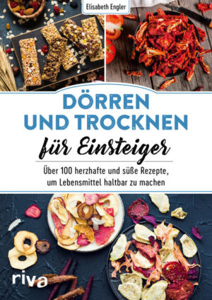 Dörren - besondere Geschmackserlebnisse und Aromen pur. Dörren ist eine der ältesten und effektivsten Methoden, Lebensmittel haltbar zu machen und dabei ihr Aroma zu erhalten. Mit einem modernen Dörrapparat lassen sich Obst, Gemüse, Nüsse, Kräuter, Fleisch und Fisch spielend leicht konservieren. Dieser Ratgeber erklärt die Grundlagen des Dörrens und zeigt in über 100 Rezepten, wie lecker und vielseitig Dörren ist: Ob gesunde und vitaminreiche Gemüse- und Obstchips, köstliche Fruchtleder und -riegel, Energiecracker und würziges Trockenfleisch für unterwegs, Teemischungen für Genießer, besondere Gewürze für die feine Küche oder Überraschendes wie Brot - hier ist für jeden Geschmack und jede Gelegenheit etwas dabei.