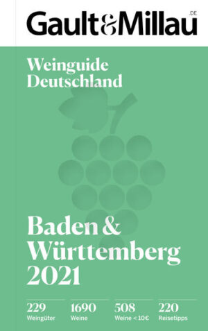 Das Expertenteam um Otto Geisel bewertet und beschreibt über 1.600 Weine aus Baden und Württemberg. Verkostet wird blind und in Panels, geordnet nach Rebsorten, Herkunft und Gewichtsklassen. Regionale Spezialitäten wie Trollinger und Lemberger werden vor den Vorhang geholt. Zusätzlich steuern die Winzer ihre persönlichen Tipps zu Essen, Schlafen und Einkaufen in der Region bei. Einem Kurzurlaub in den Weinbaugebieten Badens und Württembergs steht nichts mehr im Weg.