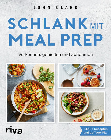 Jeden Tag gesund, ausgewogen und richtig lecker essen und gleichzeitig abnehmen? Meal Prep macht’s möglich. Mit cleverer Vorbereitung und Planung kocht man kalorienreduzierte, aber trotzdem abwechslungsreiche Mahlzeiten für die ganze Woche vor, die man dann zu Hause, unterwegs oder im Büro genießt - das klappt ganz unkompliziert und spart im Alltag Zeit. In diesem Kochbuch teilt John Clark sein Erfolgskonzept für eine nachhaltige und gesunde Gewichtsabnahme. Mit einem 21-Tage-Plan, Einkaufslisten und 80 leckeren Rezeptideen fällt es leicht, den kalorienreichen und ungesunden Versuchungen in der Kantine, beim Bäcker oder im Supermarkt zu widerstehen. So können Sie ganz einfach Ihr Wunschgewicht erreichen!