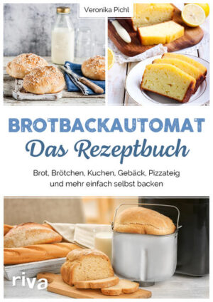 Brotgenuss auf Knopfdruck! Für frisches und lecker duftendes Brot muss man nicht mehr unbedingt zum Bäcker gehen. Denn mit einem Brotbackautomaten geht Brotbacken kinderleicht auch zu Hause. Mit nur wenigen Handgriffen kann man sich ganz nach eigenem Geschmack köstliches Brot aus vollwertigen Zutaten zaubern. In diesem Buch stellt die Erfolgsautorin Veronika Pichl die verschiedenen Backprogramme vor und verrät über 60 Rezepte für abwechslungsreiche herzhafte und süße Brote, Brötchen, Kuchen und sogar für Pizzateig.