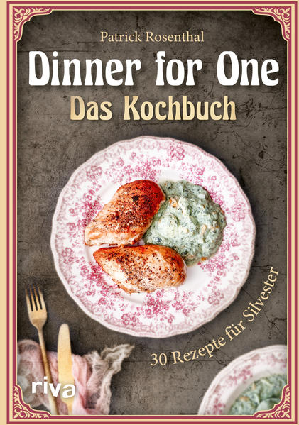 Cheerio, Miss Sophie! Dinner for One ist einfach Kult. Jahr für Jahr tischt Butler James seiner Miss Sophie und ihren imaginären Gästen einen Gang nach dem anderen auf, wird dabei immer betrunkener und stolpert ungezählte Male über den Tigerkopf. Die servierten Gerichte können Sie mit diesem Kochbuch für Ihre eigene Silvesterparty nachkochen. Neben Mulligatawny-Suppe, Fisch, Hühnchen und Obstsalat, die im Sketch aufgetischt werden, gibt es weitere Menüvarianten und natürlich Snacks, die die Wartezeit auf die Ausstrahlung von Dinner for One versüßen. Der perfekte Begleiter für einen unvergesslichen Start ins neue Jahr!