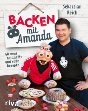 Der Comedian Sebastian Reich und Amanda, eine freche Nilpferd-Dame und Bauchrednerpuppe, stehen schon seit vielen Jahren gemeinsam auf der Bühne und touren quer durch Deutschland. Aber Amanda ist nicht nur lustig, sie liebt es auch, mit Unterstützung von Sebastian, zu backen. Bevor Sebastian sich auf seine Comedy-Karriere konzentrierte, absolvierte er eine Ausbildung zum Bäcker und Konditor und liebt es noch heute, für Freunde und Familie zu backen. Im zweiten Backbuch von Amanda und Sebastian finden sich über 60 neue Lieblingsrezepte, von süßen Klassikern über herzhafte Brotrezepte bis zu kleinen Köstlichkeiten. Das Highlight für alle Fans sind die humorvollen Tipps und Sprüche von Amanda!