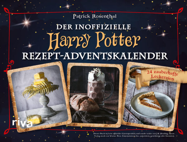 Bei diesem Adventskalender handelt es sich um die Hardcover-Ausgabe des inoffiziellen Harry-Potter-Rezept-Adventskalenders mit verbundenen Türchen zum Auftrennen. Er ist auch als Softcover (exklusive Amazon-Ausgabe) mit identischem Inhalt erhältlich. Butterbier, Siruptorte und Kürbispasteten schmecken in der Weihnachtszeit besonders gut! Mit diesem zauberhaften Rezept-Adventskalender holst du dir die kulinarische Welt von Harry Potter nach Hause. Die Buchseiten sind verschlossen und lassen sich wie ein Türchen ganz einfach auftrennen. Dahinter warten 24 Rezepte für magische Leckereien auf dich, die die Wartezeit bis zum frohen Fest verkürzen.