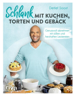 Gesund und lecker zur Traumfigur! Abnehmen und dabei nicht auf Kuchen und Gebäck verzichten? Das geht! Der bekannte Motivationscoach Detlef Soost zeigt in diesem Kochbuch, wie man mit den richtigen Zutaten und einigen Kniffen viele süße und auch herzhafte Leckereien zubereiten kann, die nicht nur unfassbar gut schmecken, sondern dabei auch noch kalorienarm sind. Er stellt fett-, zucker- und kohlenhydratreduzierte Alternativen zu den klassischen Backzutaten vor und verrät seine Tipps zur Kalorieneinsparung. Dabei wandelt er Klassiker um, die jeder kennt und liebt: Erdbeer-Käsekuchen, Kaffee-Tiramisu-Torte, Donauwelle, Streuseltaler, schokoladige Brownies, Zimtschnecken-Kuchen, Quiche und vieles mehr. So macht gesundes Backen Spaß!