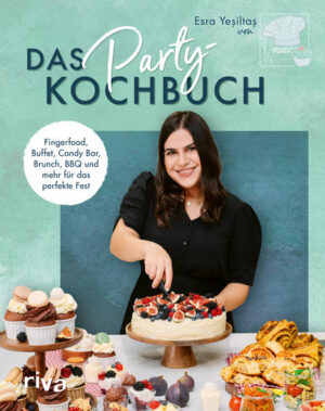 Let’s party! Jeder feiert gerne! Egal zu welchem Anlass und wer die Gäste sind: Esra von Gruensteinkitchen hat das passende Motto und Rezept. Ob zur Teeparty, für die bunte Candy Bar, für einen opulenten Brunch, ein BBQ, ein leckeres Fingerfood-Buffet, eine Salatparty und vieles mehr - die Autorin stellt über 80 schnelle und einfache Rezepte, aber auch aufwendigere Kreationen vor, die richtig Eindruck machen. Klassiker wie Pizzaschnecken, Nudelsalat und Tiramisu treffen auf Börekwürfel, Wraps und Kuchensticks und ergeben das perfekte Partybuffet!