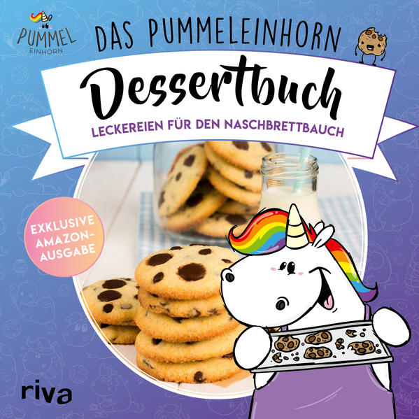 Bei diesem Buch handelt es sich um die exklusive Amazon-Ausgabe des Pummeleinhorn-Dessertbuchs mit Softcover. Es ist auch als Hardcover mit identischem Inhalt erhältlich. Das flauschige Pummeleinhorn liebt es, zu naschen - vor allem seine heiß geliebten Cookies! Diese und viele weitere tolle Leckereien kannst du mit diesem Buch nun auch selbst backen oder zubereiten. Von regenbogenbunten Keksteigpralinen über Funfetti-Cupcakes bis hin zu Riesenzimtschnecken ist alles zu finden, was das Herz aller Naschkatzen höher schlagen lässt. Ein liebevoll gestaltetes Backbuch für alle, die sich ihre Welt mit pummeltastischen Kuchen, fmackhaften Desserts und zauberleckeren Shakes versüßen möchten!