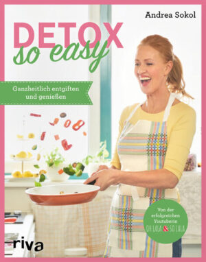 Neustart für den Körper Eine Detox-Kur entgiftet den Körper und aktiviert die Selbstreinigungs- und Selbstheilungskräfte! Viel trinken, Essenspausen und Rezepte mit den richtigen Zutaten helfen dabei: Ballaststoffreiche, säurearme und natürliche, nicht verarbeitete Lebensmittel stehen hier im Mittelpunkt. Auch Kräuter, Gewürze und stärkende Tees helfen beim Entschlacken. Die vegetarischen und veganen Gerichte von Ernährungsberaterin Andrea Sokol sind einfach und schnell gemacht und eignen sich perfekt zum Vorkochen oder für die Lunchbox. Gesundes Frühstück, wärmende Suppen, leckere Salate und ausgewogene Hauptgerichte machen es ganz leicht, die Kur einzuhalten und so abzunehmen, den Körper zu entschlacken und das Immunsystem zu stärken.