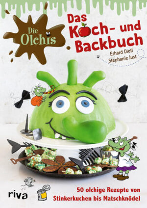 Die feinsten Rezepte für kleine und große Olchi-Fans Die Olchis haben einen gesunden Appetit, futtern aber ganz andere Sachen als die Menschen. Hier findest du die Lieblingsgerichte der Olchis, aber so gekocht und gebacken, dass sie auch allen Kindern schmecken: Kleine Snacks wie feurige Drachenknödel, krötiges Gebäck wie die Müllberg-Cupcakes, eine herzhafte Rostsuppe mit Gräten und viele weitere Rezeptideen für deine oberolchige Gefurztagsparty. Back dir Fledermaus Flutschi oder den Drachen Feuerstuhl als olchigen Geburtstagskuchen!