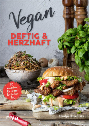 Das Kochbuch für alle, die sich gerne mal etwas Gutes tun Schmoren, rösten, braten und vieles mehr: Die vegane Küche steckt voller Vielfalt und Genuss. Dieses Buch begeistert mit 70 würzigen und aromatischen Alltagsrezepten und zeigt, dass man auch vegan richtig herzhaft schlemmen kann. Egal ob leckere deftige Frühstücksideen, cremige One-Pot-Pasta, stärkende Suppen, saftige Burger, wärmende Aufläufe oder schnelle Snacks und Aufstriche - die geschmacksintensiven Comfort-Food-Gerichte machen nicht nur satt, sondern auch glücklich. Zahlreiche Tipps, Tricks und köstliche Rezeptideen, wie du Fleischersatz aus Tofu, Sojagranulat oder Austernpilzen ganz einfach selbst herstellen kannst, runden die Rezeptsammlung perfekt ab. Also ran an den Kochtopf und los geht’s!