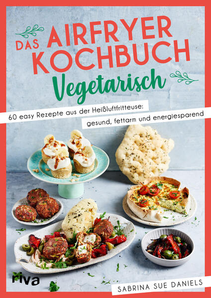 Knusprige Kürbis-Fritten oder herzhafte Pizza Bianca ohne Unmengen an Öl und Fett - mit der praktischen Heißluftfritteuse ist das kein Problem. Dieses Airfryer-Kochbuch ist perfekt für Vegetarier*innen geeignet und enthält 60 kreative und abwechslungsreiche Rezeptideen für Frühstück, Mittag- und Abendessen sowie Snacks und Süßes für zwischendurch. Mit saftigen Veggie-Corn-Dogs, erfrischendem Auberginen-Limetten-Dip, leckeren Bananen-Erdnuss-Cupcakes und vielem mehr begeisterst du nicht nur Familie und Freund*innen, sondern alle, die sich gesund und fleischlos ernähren und dennoch nicht auf Geschmack verzichten wollen. Tipps und Tricks zum Umgang mit der Heißluftfritteuse sowie leicht verständliche Anleitungen runden die Rezeptsammlung perfekt ab und erleichtern auch Anfänger*innen den Einstieg. So wird fettreduziertes, kalorienarmes und stromsparendes Kochen wirklich einfach!