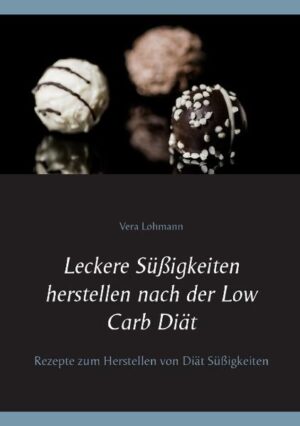 Süßigkeiten bei der Low Carb Ernährung gehen gar nicht? Das stimmt nicht! Schon gar nicht, wenn man sie selber herstellt. Wer möchte schon ganz auf diese Seelenstreichler verzichten? Entdecken Sie die große Vielfalt der Rezepte in meinem Buch, Sie werden begeistert sein.