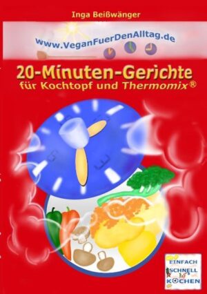 Koch es dir doch einfach selbst! Flexitarier oder Langzeit-Veganerin? Anfängerin oder Koch-Profi? Ganz egal! Selbst im stressigen Alltag findest du garantiert 20 Minuten Zeit zum Kochen. Dafür brauchst du nicht viel: einen Topf oder Multifunktionskocher wie den Thermomix® plus die richtigen Rezepte. Die Zutaten findest du im Supermarkt, viele sogar beim Discounter. So genießt du ganz einfach Suppen, Currys, Eintöpfe, Porridges und Beilagen. Schneller war Kochen nie! Wie wäre es damit: In 10 Minuten Kochzeit ein pikantes Kichererbsen-Spinat-Curry? In 12 eine orientalische Brokkoli-Tajine? In 15 ein Labskaus mit erfrischender Roter Bete? Du erfährst im Kapitel Basics, wie du unter anderem Nudeln, Hirse, Kartoffeln und Spätzle in deiner Multifunktionsküchenmaschine zubereitest: Googeln vorm Kochen ade! Lade den guten Geschmack zu dir nach Hause ein und lege sofort los. Die Rezepte sind nicht nur für den Thermomix® geeignet, sondern auch für ähnliche Geräte wie Monsieur Cuisine von Silvercrest® (Lidl), Jupiter Thermomaster, GOURMETmaxx Thermo-Multikocher oder die AMBIANO Küchenmaschine mit Kochfunktion bzw. Quigg Küchenmaschine Gourmet (Aldi Süd/Nord). Viel Freude und Genuss! www.veganfuerdenalltag.de www.facebook.com/veganfuerdenalltag www.instagram.com/vegan_fuer_den_alltag Vegan für den Alltag. 100 Prozent ideologiefrei. Zeig her deine Fotos! #veganfürdenalltag