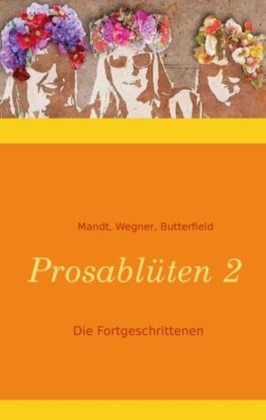 Ob der böse Wolf das Rotkäppchen vernascht, die Zwerge an den Grashalmen ziehen, oder wie eine viel versprechende Einladung zum Essen endet, das verraten die Prosablüten in Ihrem zweiten Buch. So unterschiedlich die drei Autorinnen in Stil und Thematik auch sind, so treffsicher gelingen ihnen überraschende Pointen. Dadurch ist ein Strauß spannender, nachdenklicher und amüsanter Geschichten mit bunten Prosa-Blüten entstanden. Lassen Sie sich beim Lesen ans Meer, nach Bethlehem und Prag entführen und verlieren Sie sich dabei im Strudel mitreißender Gefühle!