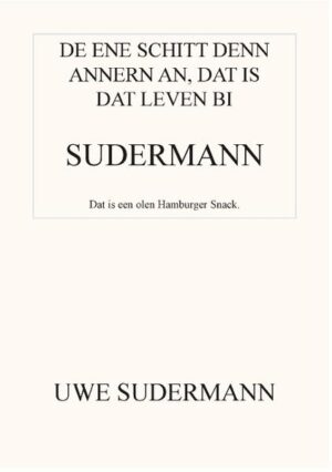 In diesem biographischen Roman geht es um das Leben von Uwe Sudermann, der 1945 in einem Alter von sechs Jahren nach Schleswig-Holstein geflohen ist und hier eine neue Heimat gefunden hat. Damals wurde im Norden, speziell in Tangstedt, viel plattdeutsch gesprochen und so gibt Uwe dem Leser einen Einblick in sein Leben und Werdegang in plattdeutscher Sprache.