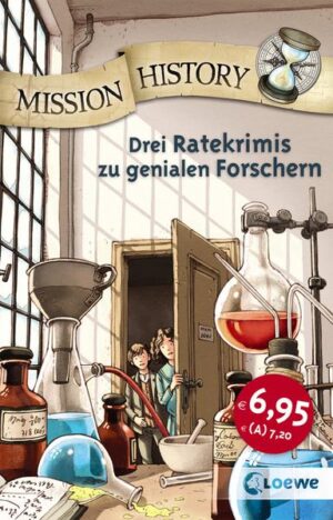 Wer wagt sich an die Mission History? Die Zeit der berühmtesten Wissenschaftler ist unglaublich spannend! Begib dich auf die Spuren der Geschichte und löse drei packende Kriminalfälle: Isaac Newton wird in seinem Labor überfallen, ein Netz aus Verschwörungen rund um Marie Curie muss aufgedeckt werden und ein gestohlener Geigenkasten bringt Albert Einstein in große Schwierigkeiten. Und du darfst mitraten! Ein spannender Taschenbuch- Sammelband mit vielen schwarzweißen Illustrationen, der drei rätselhafte Kriminalfälle berühmter Wissenschaftler erzählt. Leser ab 10 Jahren dürfen hier ermitteln und die Mission History lösen und versprochen ist: Action und Geschichte sind kein Widerspruch!