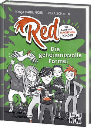 Das Buch ist bei deiner Buchhandlung vor Ort und bei vielen Online- Buchshops erhältlich! Die geheimnisvolle Formel Gedanken lesen, in die Zukunft schauen, magische Tränke brauen Das alles können die Reds! Aber pst, das ist TOPSECRET! Die geheimnisvolle Familie Schwarz Die Reds haben neue Nachbarn: Familie Schwarz ist nach Rotenstadt gezogen und alle Familienmitglieder benehmen sich sehr merkwürdig. Schwarzens reden komisch, essen Heuschrecken mit Ketchup und schnüffeln überall herum. Und Sandro Schwarz kann sogar magische Tränke brauen. Die Reds beschließen, Sandro und seiner Familie einmal auf den Zahn zu fühlen. Aber das ist gar nicht so leicht. Das dritte lustige Abenteuer der Reds supercool und zum Kaputtlachen Band 3 der coolen Abenteuer- Reihe für Kinder ab 9 Genialer Humor zum Kaputtlachen! Originell, magisch und spannend Durchgehend schwarz- weiß mit roter Schmuckfarbe, illustriert von Vera Schmidt Von Dein Spiegel- Bestsellerautorin und Vincent- Erfinderin Sonja Kaiblinger Übrigens: 98,9 % der Kinder und Eltern, die ein Loewe Wow!- Buch gelesen haben, würden es weiterempfehlen.* Lass auch du dich von Loewe Wow! begeistern. *basierend auf einer Online- Umfrage mit 1.263 Teilnehmer*innen