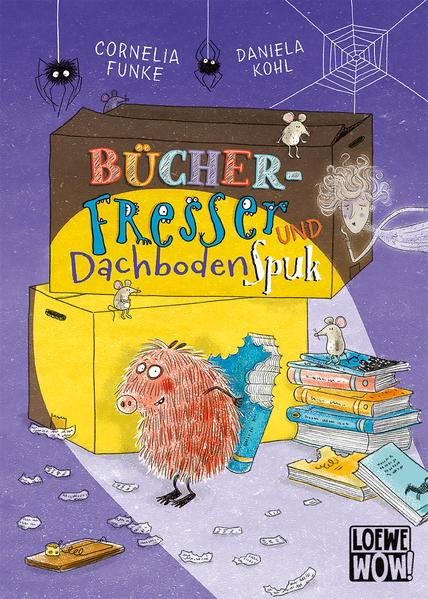 Das Buch ist bei deiner Buchhandlung vor Ort und bei vielen Online-Buchshops erhältlich! Beliebte Geschichten von Cornelia Funke - neu illustriert von Daniela Kohl Auf Dachböden gibt es nur alten Kram, Staub und Spinnweben? Weit gefehlt! Hier tummeln sich jede Menge verängstigter Gespenster, die dringend Hilfe brauchen. Und Bücherfresser, die wahnsinnig hungrig sind und ein Buch nach dem anderen verspeisen. Auf ins spannende Abenteuer! Diese Geschichten sind im Buch enthalten: - Der Bücherfresser - Die Mutprobe - Dachbodenluft schmeckt anders - Mäuserettung - Wovon leben Gespenster? Fünf spannende Geschichten von Bestsellerautorin Cornelia Funke sind hier wunderschön gestaltet worden von Starillustratorin Daniela Kohl (Mein Lotta-Leben). Für Kinder ab 7 Jahren zum Vorlesen und zum ersten Selberlesen. Diese Klassiker sind modern, neu und durchgehend farbig illustriert! Klimaneutrales Produkt - Wir unterstützen ausgewählte Klimaprojekte!