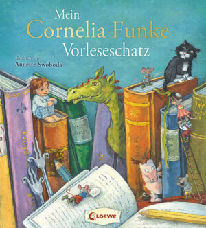 Komm mit in Cornelia Funkes magische Welt! In einer zauberhaften Mondnacht springt plötzlich ein kleiner Drache aus Philipps Buch. Ein grimmiger Ritter ist hinter ihm her und sofort steckt auch Philipp mittendrin in der Verfolgungsjagd. Der Mäuseritter stellt sich mutig der besten Mäusejägerin weit und breit in den Weg und vertreibt sie aus seinem Zuhause, Burg Rabenschreck. Und Sten findet ein ganz erstaunliches Wesen in einer geheimnisvollen Kiste: einen Bücherfresser. Gemeinsam tauchen die beiden in die wunderbare Welt der Bücher ein … Drei Geschichten über die Bedeutung von Mut und Zusammenhalt Drei erfolgreiche Geschichten von Bestsellerautorin Cornelia Funke in einem Band Bezaubernde Bildwelten von Annette Swoboda zum Staunen und Immer-WiederAnsehen Spannende Abenteuer in fantastischen Welten Geschichten über Mut, Zusammenhalt und Freundschaft Vorlesen stärkt die Eltern-Kind-Bindung Passt perfekt in jedes Vorleseritual Ideal für gemeinsame Familienmomente Regt die Fantasie an und stärkt die Empathie Zum Vorlesen für Kinder ab 4 Jahren