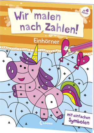 Das Buch ist bei deiner Buchhandlung vor Ort und bei vielen Online- Buchshops erhältlich! Was verbirgt sich hier? Mit diesem Malbuch können Kinder auf spielerische Art und Weise den Umgang mit Farben und Symbolen trainieren. Nach dem beliebten „Malen nach Zahlen“- Prinzip geben farbige Punkte und verschiedene Symbole an, mit welcher Farbe die Felder ausgemalt werden sollen. Dabei kommen nach und nach unterschiedliche Einhörner zum Vorschein und schnelle Erfolgserlebnisse sind garantiert! 32 abwechslungsreiche Motive Malen nach Farben und Symbolen Für Kinder ab 4 Jahren Mit diesem Malbuch trainieren Kinder ab 4 Jahren spielerisch den Umgang mit Farben und Symbolen. Die Motive werden nach dem beliebten Malen nach Zahlen- Prinzip ausgemalt. Das fördert die Feinmotorik und hilft garantiert gegen Langeweile. Ein tolles Mitbringsel und eine kreative Beschäftigungsmöglichkeit für zwischendurch.