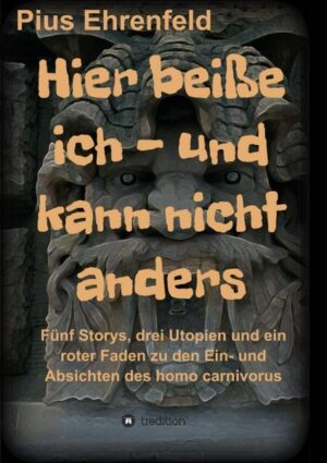 Der Mensch stammt von fleischfressenden Raubtieren ab und zeigt dies mehr oder weniger gut kaschiert in seinen Handlungen und Vorstellungen. In den Kapiteln des Buches erleben und durchleiden vier nette Leute in einer Mixtur von Fiktion und Fakten dies hautnah, hoffen auf Verbesserung und fügen sich schließlich in ihr eher bedrückendes Schicksal. Zum Abschluss findet sich doch noch eine Lösung - aber die ist beschwerlich. Zwischen den einzelnen Kapiteln gibt ein „roter Faden“ Kommentare zu den Kapitelübergängen. Homo carnivorus - der fleischessende (Raub-) Mensch - das sind wir. Unschuldig, weil die Evolution diesen Weg so eingeschlagen hat, geistern wir meist nicht besonders ruhmvoll durch unsere kleine Weltgeschichte. Erfinden Götter zu unserer Disziplinierung und machen damit alles noch schlimmer. Unser Gehirn ist zu groß, um sich nur mit unseren Alltagsproblemen zu beschäftigen und zu klein, um allen Menschen ein würdiges Leben zu bescheren.