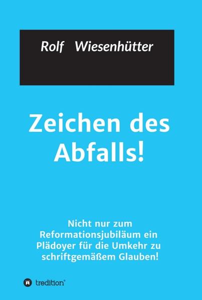 500 Jahre nach Martin Luther ist der christliche Glaube weitgehend aufgegeben. Bibel und Bekenntnis sind dem Zeitgeist angepasst. Mit manipulativer Rhetorik und bibelkritischen Korrekturen der Bibel ist der Glaubensabfall eingeleitet. Die Kirchen und Freikirchen entfernen sich immer mehr vom Ursprung christlicher Identität. Dieses Buch erläutert schonungslos offen die Zerstörung biblischer Wahrheiten durch die Kirchenoberen und zeigt Hintergründe auf. Es wird erläutert, was der wahre Glaube auf der Grundlage von Gottes Wort ist. Der Leser wird herausgefordert, teilweise vielleicht geschockt und aufgerüttelt. Das Buch will nicht anklagen, sondern zum Nachdenken und Umdenken anregen.